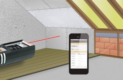 Télémètre laser Laserliner 080.938A portée jusqu'à 40 m précision ± 2 mm