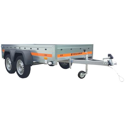 TEMA ECO2612/2 KIPP Remorque utilitaire basculante 2 essieux 263 x 125 cm