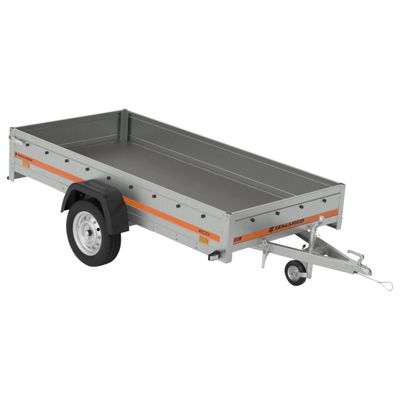 TEMA Remorque simple essieu 264x126 cm PTAC 499 kg ECO 2612 basculante