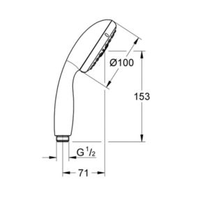 Tempesta 100 Douchette 4 jets (28578002)