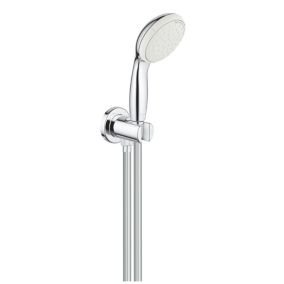 Tempesta 100 Support de douche mural avec douchette 2 jets, Chrome (26406001)