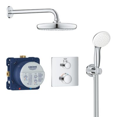 Tempesta 210 Set de douche avec thermostat encastré, chrome (G-34729000)