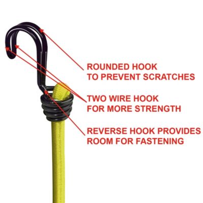 Tendeur 100 cm crochet double Master Lock, 2 pièces