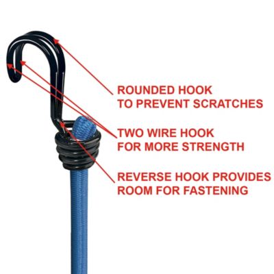 Tendeur 120 cm crochet double Master Lock, 2 pièces