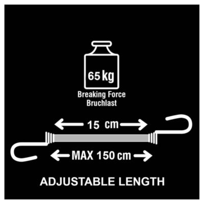Tendeur ajustable avec crochet 100 -150 cm Master Lock