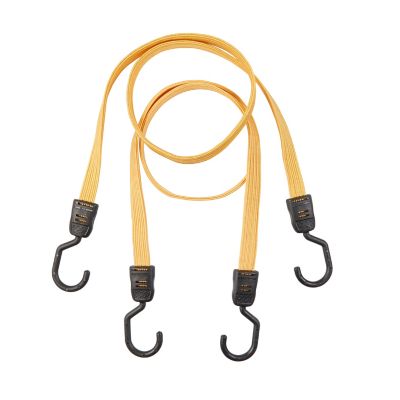 Tendeur élastique plat orange, 100 cm vendu par 2