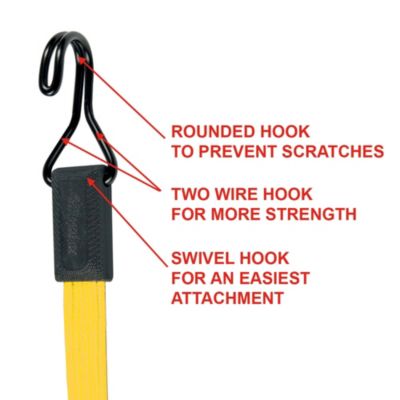 Tendeur plat crochet inversé 100 cm Master Lock