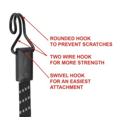 Tendeur plat réfléchissant 80 cm Master Lock