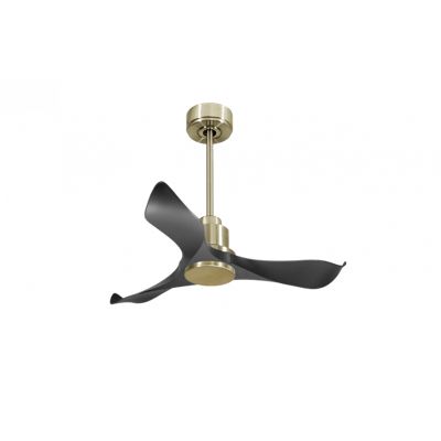 Tenerife de KlassFan - Super destratificateur et ventilateur DC 106 cm Laiton pales graphite sans Lumière idéal 10 à 20 m²