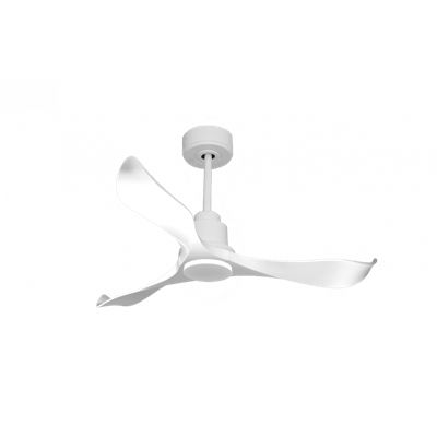 Tenerife de KlassFan - Super destratificateur et ventilateur DC 132 cm Blanc pales blanche sans Lumière idéal pour 25 à 35 m²