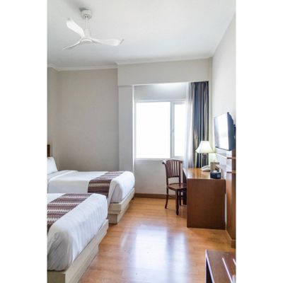 Tenerife de KlassFan - Super destratificateur et ventilateur DC 132 cm Blanc pales blanche sans Lumière idéal pour 25 à 35 m²