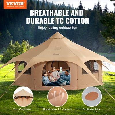 Tentes cloches de 4 m | Tentes cloches pour 3 à 4 personnes