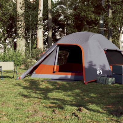 Tente de camping à dôme 4 personnes gris imperméable vidaXL