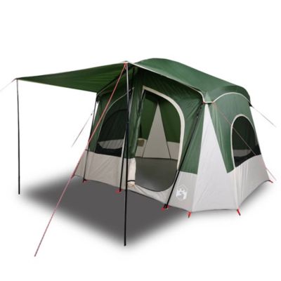 Tente de camping de cabine 5 personnes vert imperméable vidaXL