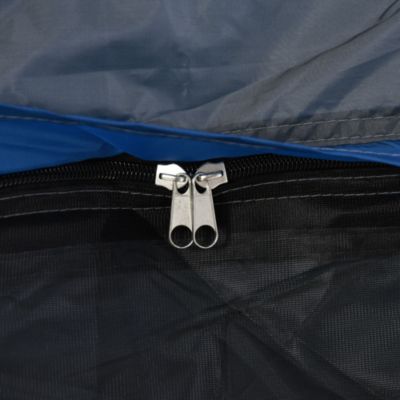Tente de camping familiale 4 personnes montage instantanée pop-up 4 fenêtres pare-soleil dim. 2,4L x 2,4l x 1,95H m