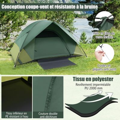Sac de rangement de poteau de tente portable étanche remplacement