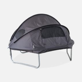 Tente de camping pour trampoline D.250cm (filet intérieur et extérieur) polyester. traité anti UV. 2 portes. 4  fenêtres & sac de