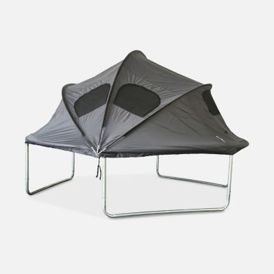 Tente de camping pour trampoline D.305cm (filet intérieur et extérieur) polyester. traité anti UV. 2 portes. 4  fenêtres & sac de