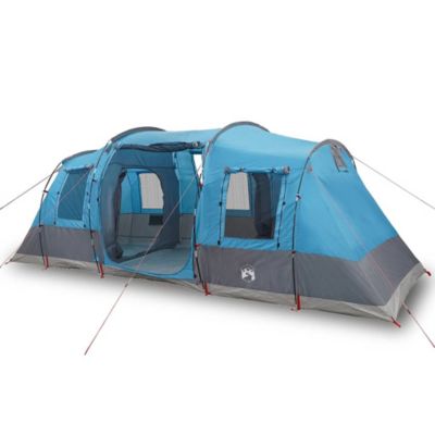 Tente de camping tunnel 4 personnes bleu imperméable vidaXL