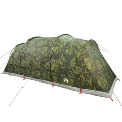Tente de camping tunnel 4 personnes camouflage imperméable vidaXL
