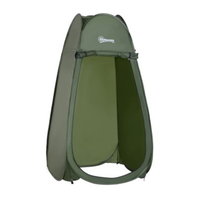 Tente de douche pliable pop-up automatique instantanée cabinet de changement camping polyester vert