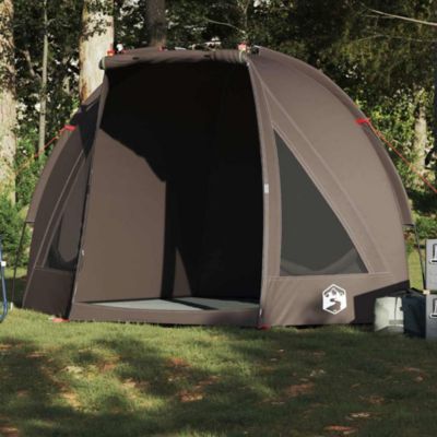 Tente de pêche marron imperméable vidaXL
