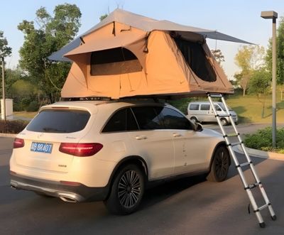 Tente de Toit camping Voiture 2-3 personnes 240x140x126cm