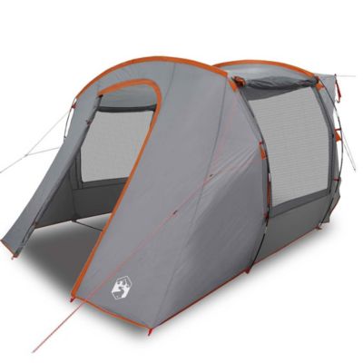 Tente de voiture gris et orange imperméable vidaXL