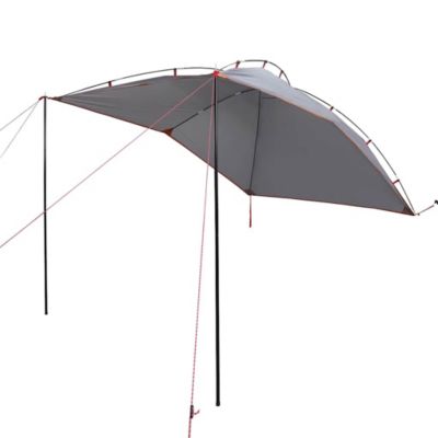 Tente de voiture gris et orange imperméable vidaXL
