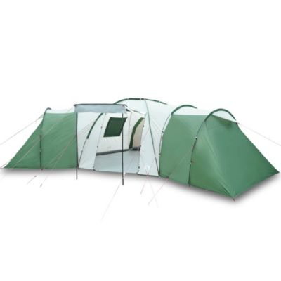 Tente familiale à dôme 12 personnes vert imperméable vidaXL