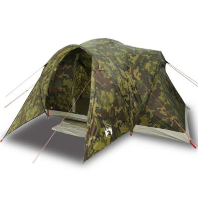 Tente familiale à dôme 6 personnes camouflage imperméable vidaXL
