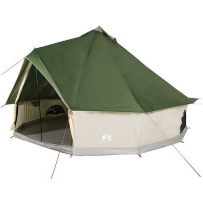 Tente familiale tipi 12 personnes vert imperméable vidaXL