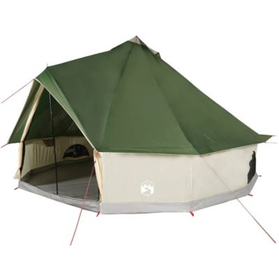 Tente familiale tipi 8 personnes vert imperméable vidaXL