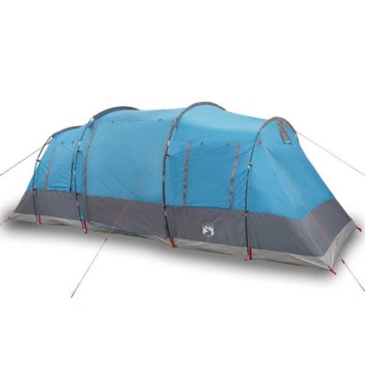 Tente familiale tunnel 6 personnes bleu imperméable vidaXL
