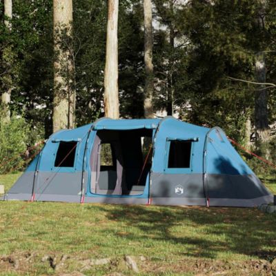 Tente familiale tunnel 6 personnes bleu imperméable vidaXL