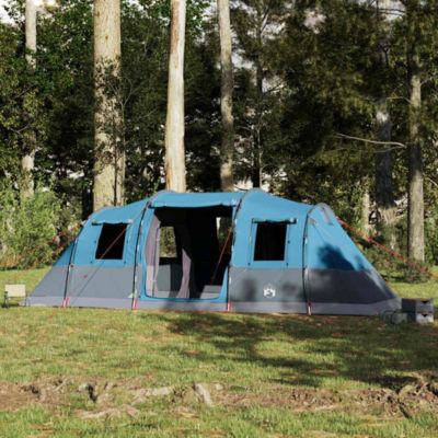 Tente familiale tunnel 6 personnes bleu imperméable vidaXL