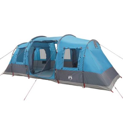 Tente familiale tunnel 6 personnes bleu imperméable vidaXL