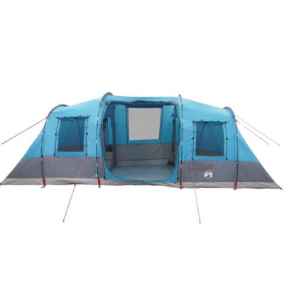 Tente familiale tunnel 6 personnes bleu imperméable vidaXL