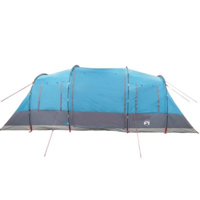 Tente familiale tunnel 6 personnes bleu imperméable vidaXL