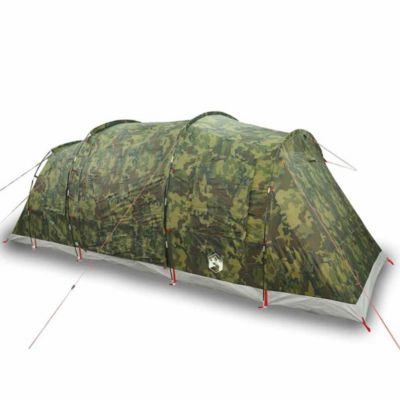 Tente familiale tunnel 6 personnes camouflage imperméable vidaXL