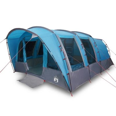 Tente familiale tunnel 8 personnes bleu imperméable vidaXL