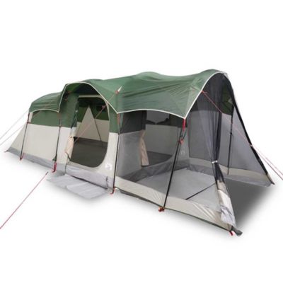 Tente familiale tunnel 8 personnes vert imperméable vidaXL