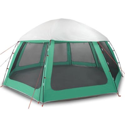 Tente piscine toit amovible parois maille vert d'eau 510x510 cm vidaXL