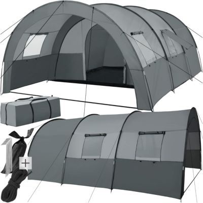 Tente Tunnel Familiale 6 Personnes pour Camping et Randonnée