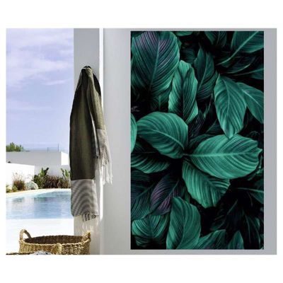 Tenture murale extérieure imprimée CHLOROPHYLLE, H.2 x L.1.2 m, Made in France par Scenolia