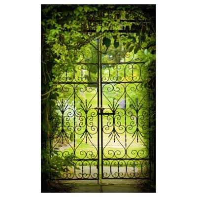 Tenture murale extérieure imprimée JARDINET, H.2 x L.1.2 m, Made in France par Scenolia