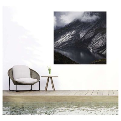 Tenture murale extérieure imprimée MUNKEBU, H.1.5 x L.1.5 m, Made in France par Scenolia