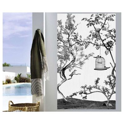 Tenture murale extérieure imprimée PANORAMIQUE ASIATIQUE, H.2 x L.1.2 m, Made in France par Scenolia