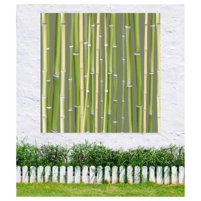 Tenture murale extérieure imprimée TAKENOKO, H.1.5 x L.1.5 m, Made in France par Scenolia
