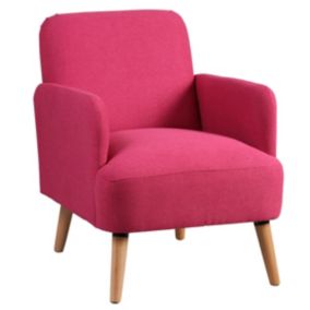 TEODORE - Fauteuil Rembourré Tissu Rose